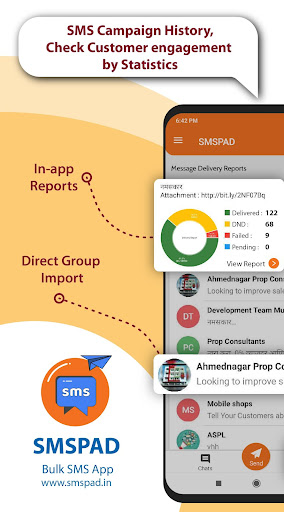 SMSPAD - Bulk SMS App for Indi Screen 2