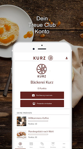Android application Bäckerei Kurz screenshort