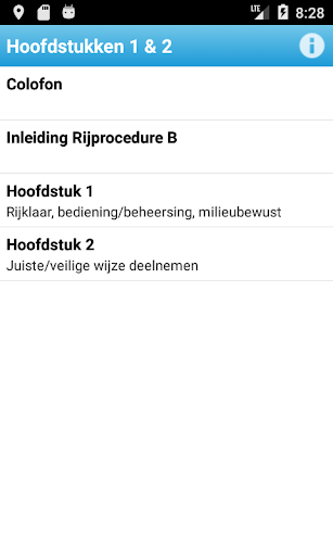 Rijprocedure B Screen 3
