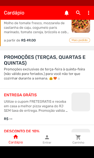 Vegane Pizzaria Screen 2