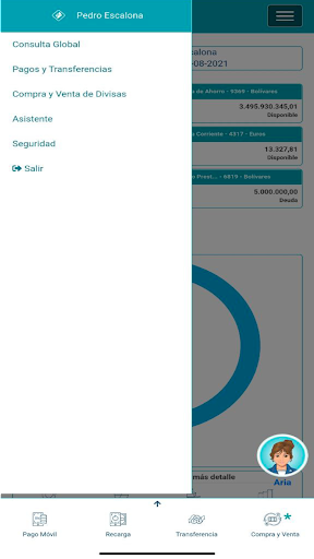 Mi Conexión Bancaribe Digital. Screen 3