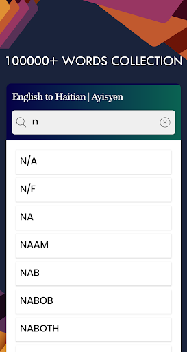 Haitian English Translator Screen 3