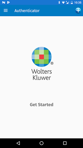 Android application Wolters Kluwer Authenticator screenshort