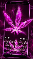 screenshot of Pink Smokey Weed Keyboard Them