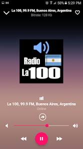Screenshot 6 La 100, 99.9 FM, Buenos Aires, android