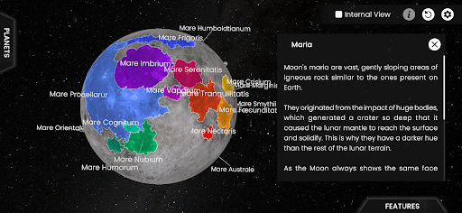 Teia - 3D Solar System Screen 2