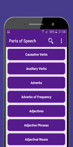 Basic Parts of Speech Screen 3