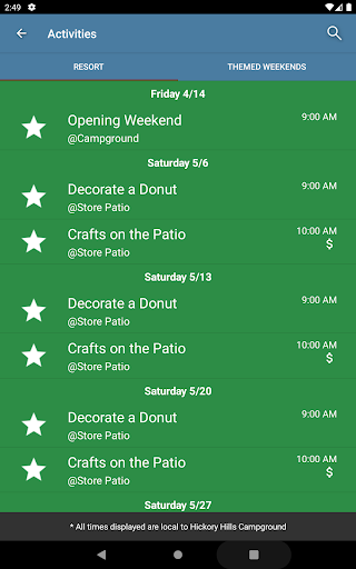 Screenshot of Hickory Hills Campground