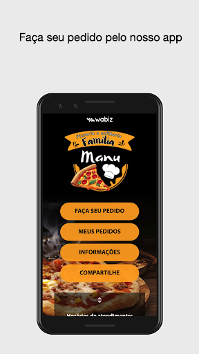 Android application Pizzariafamiliamanu screenshort