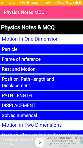 Physics Notes MCQ Screen 2