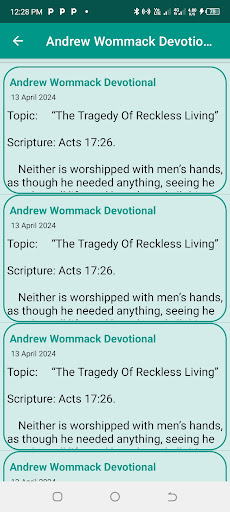 Andrew Wommack Devotional