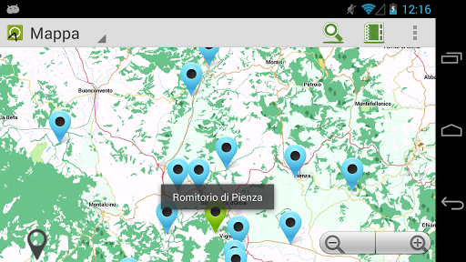 Android application ArcheoSpot screenshort