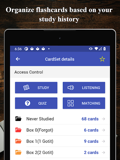 Screenshot of German Flashcards