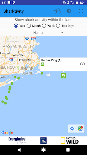 Sharktivity - White Shark App screenshot