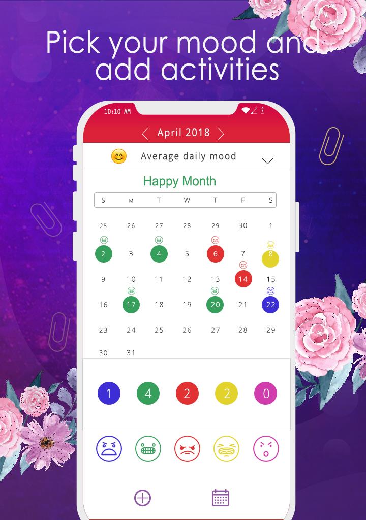 Android application Diary with lock screenshort