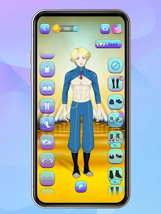 Game screenshot アニメ男の子ドレスアップゲーム hack