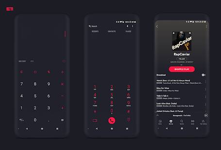 PitchBlack S - Samsung Substratum Theme Oreo/OneUI Screenshot