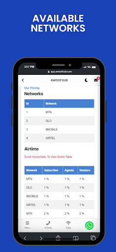 Awoofsub - Buy Data & Airtime Screen 3