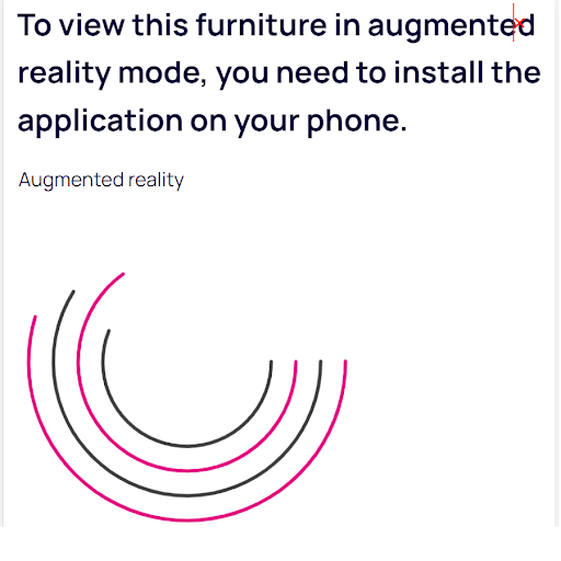 AR furniture placement TEM Screen 2