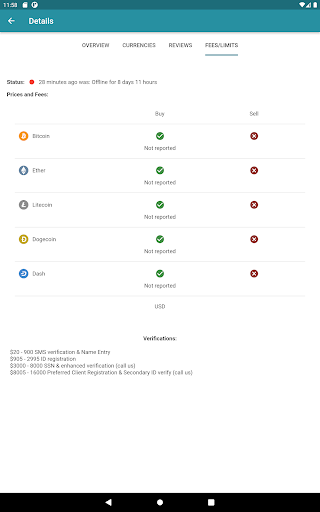 Screenshot of Bitcoin ATM Map – CoinATMRadar