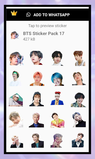 BTS Stickers: BTS Army Sticker Screen 2