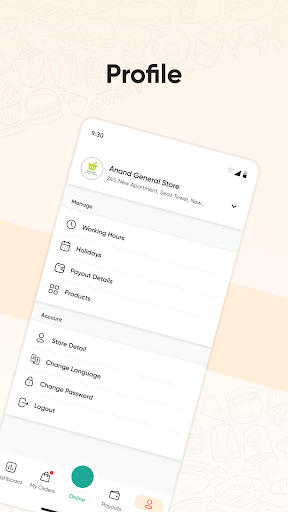 Baladi Express Vendor Screen 2
