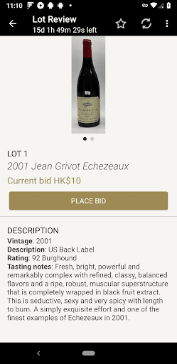 MW Auctions Screen 3