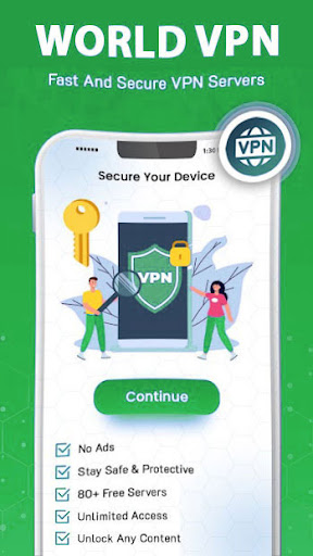 Android application wVPN Client screenshort