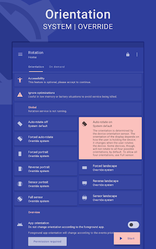 Rotation | Orientation Manager - Tools - apps