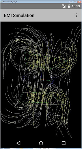 Android application EMI Field Simulation (Beta) screenshort