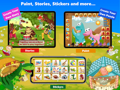 Screenshot of Dino Preschool Learning Games