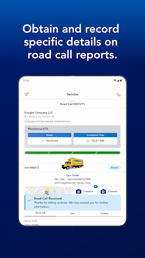 Screenshot of Penske Service