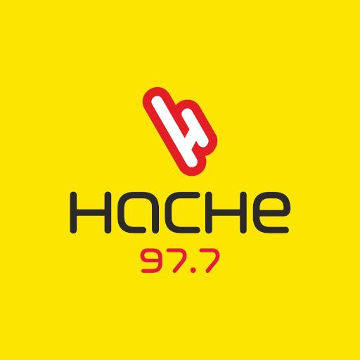 Radio Hache 97.7 MHz. logo