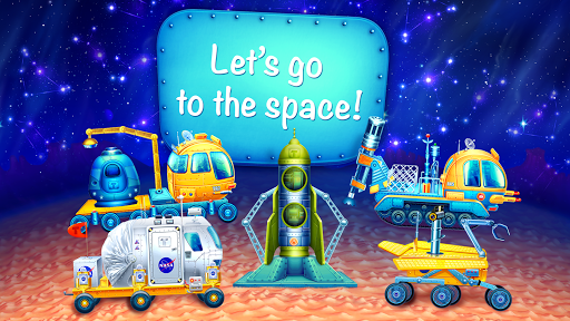 Space vehicles app for kids