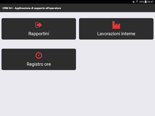Android application CRMRapp screenshort