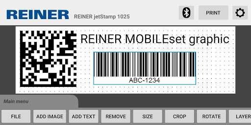 Android application REINER MOBILEset graphic screenshort