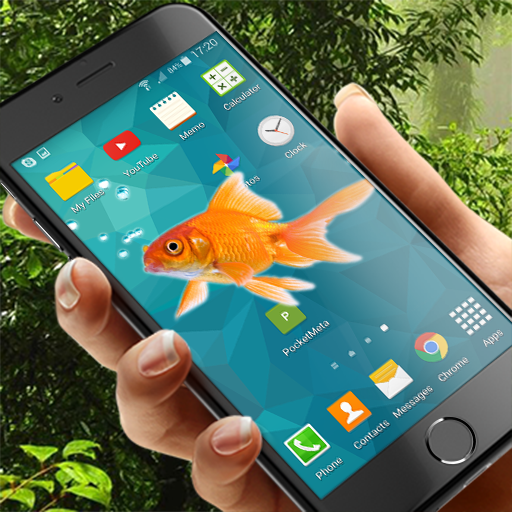 Fishes in phone prank!  Icon