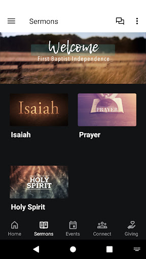 First Baptist Independence Screen 2
