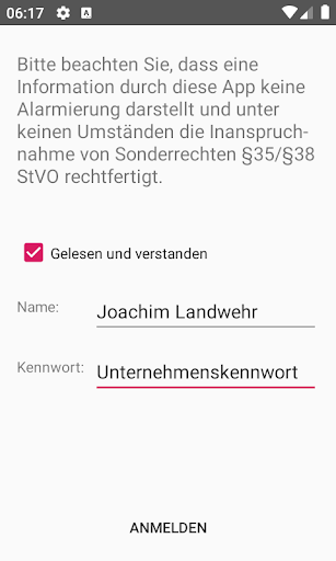 Android application BMAInfo screenshort