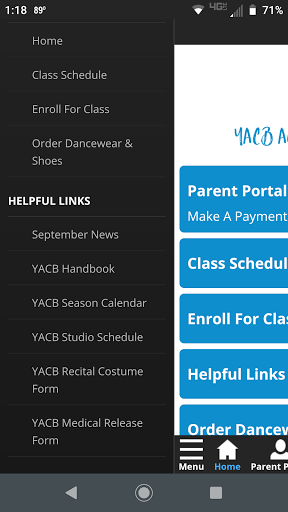 YACB Academy of Dance Screen 3