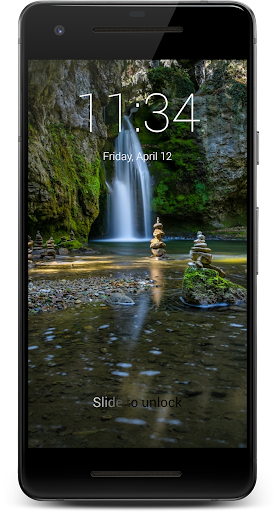 Waterfall HD Lock Screen