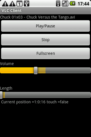Remote Media Controller Screen 2