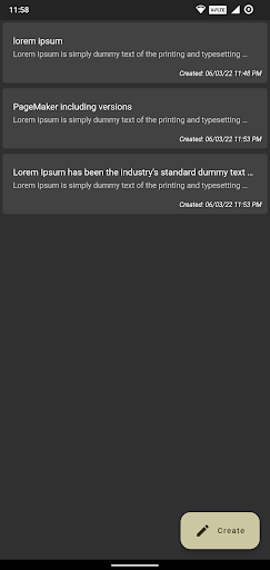 My Notes Screen 3