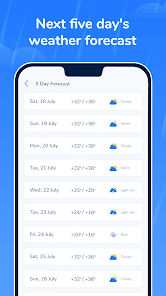 Captura de Pantalla 9 Rain Alerts: Weather forecasts android
