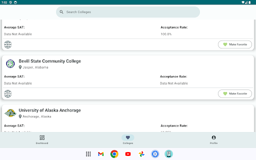 College Application Tracker