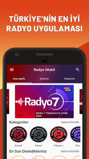 Android application Radyo Mobil - Radyo Dinle screenshort