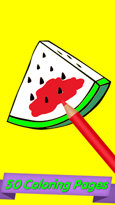 Fruits Coloring Book - Screenshot 1