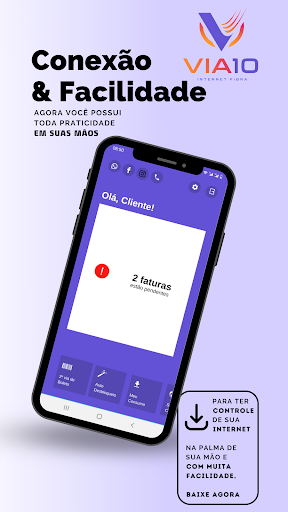 Android application Via10 Internet screenshort