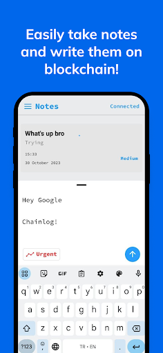 Cipherlog Screen 2