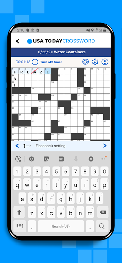 Screenshot of USA TODAY Games: Crossword+